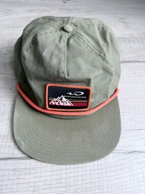 Whistler Blackcomb Locale Olive Rope Snapback Hat
